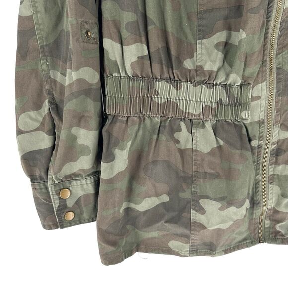 Torrid Jacket Womens 2X Green Camouflage Utility Anorak Rhinestone Bling Y2K - Picture 8 of 15